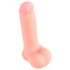 Medical Silicone Dildo - rovné dildo z lékařského silikonu (20 cm) - tělová barva