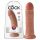 King Cock 8 dildo (20 cm) - tmavě přírodní