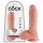 King Cock 8 realistický dildo varlaty (20 cm) - přírodní