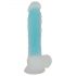 You2Toys - Glow in the Dark - svítící dildo s varlaty a přísavkou