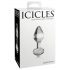 Icicles No. 44 – kuželové, skleněné anální dildo (průhledné)