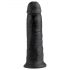 King Cock 10 - velký přísavný dildo (25 cm) - černý