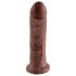 King Cock 8 dildo (20cm) - hnědý