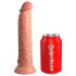 King Cock Elite 9 - připínací, realistické dildo (23 cm) - přírodní