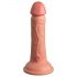 King Cock Elite 6 - realistický vibrátor s přísavkou 15cm (tmavý odstín pleti)