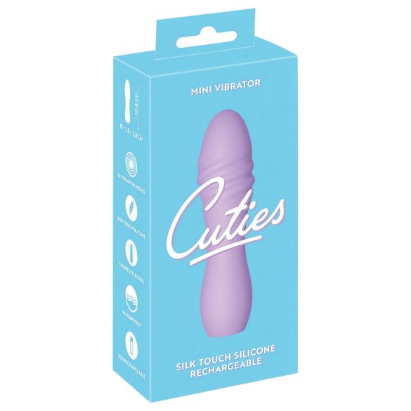 Cuties Mini 3 - dobíjecí, vodotěsný, spirálový vibrátor (fialový)