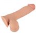 Natute Skin - dildo s kůží - 20 cm (přírodní)