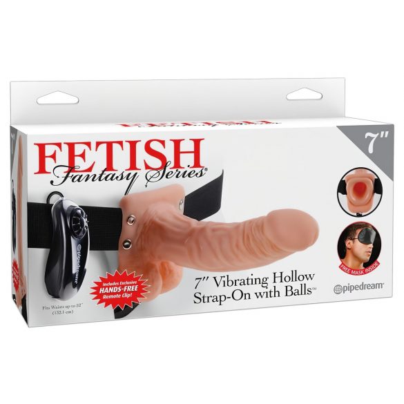 Fetish Strap-on 7 - připínací vibrátor (tělová barva)