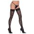 Cottelli Legwear - fixace stehen s potiskem pantera (černá)  - 4