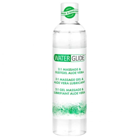 Waterglide 2v1 - lubrikační a masážní gel na vodní bázi - aloe vera (300 ml)