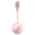 Satisfyer Ribbed Petal - vibrační vajíčko s rádiovým ovládáním (růžová)