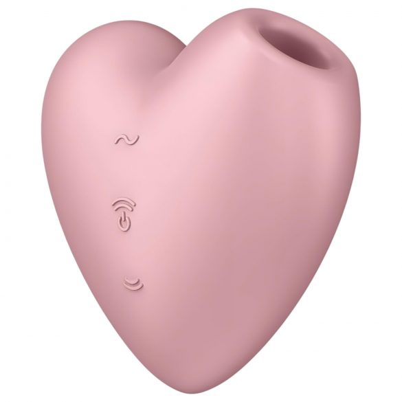 Satisfyer Cutie Heart - akumulátorový tlakový stimulátor klitorisu (růžový)