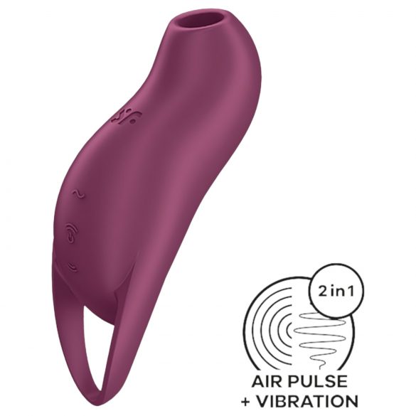 Satisfyer Pocket Pro 1 - akumulátorový, vzduchový stimulátor klitorisu (fialový)