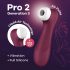 Satisfyer Pro 2 Gen3 - akumulátorový stimulátor klitorisu s tlakovou vlnou (bordó)