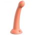 Dillio Secret Explorer - přísavkový dildo s žaludem (17 cm) - oranžové