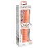 Dillio Wild Thing - přísavkový rýhovaný dildo (19 cm) - oranžový