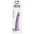 Dillio Slim Seven - přísavkový stimulační dildo (20 cm) - fialový