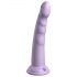 Dillio Slim Seven - přísavkový stimulační dildo (20 cm) - fialový