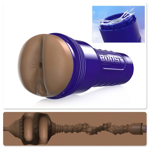 Fleshlight Boost Blast - realistický anální masturbátor (hnědý)