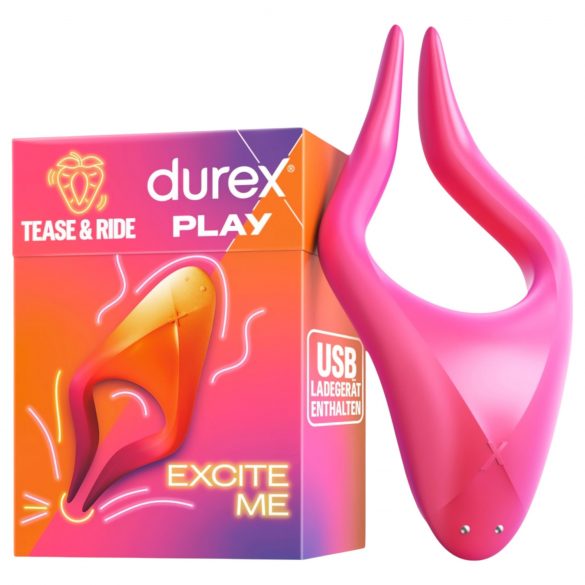 Durex Tease & Ride - stimulátor erotogenních zón (růžový)