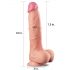 Lovetoy Nature Cock - dvouvrstvé realistické dildo - 25 cm (přírodní)