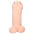 Ohebné plyšové dildo - 30 cm (přírodní)