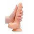 RealRock Dong 7 - realistické dildo s varlaty (17 cm) - přírodní