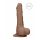 RealRock Dong 7 - realistické dildo s varlaty (17 cm) - tmavě přírodní