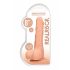 RealRock Dong 8 - realistické dildo s varlaty (20 cm) - přírodní