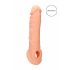 RealRock Penis Sleeve 8 - návlek na penis (21cm) - tělová barva