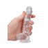 REALROCK - průsvitné realistické dildo - vodočisté (15cm)