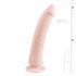 Easytoys - silikonové dildo s přísavkou (21cm) - tělová barva