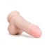 Easytoys - dildo s varlaty a přísavkou (17,5cm) - tělová barva