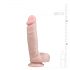 Easytoys - dildo s přísavkou a varlaty (22,5cm) - tělová barva