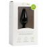 Easytoys Pointy Plug - anální kolík s úchytným kroužkem - střední (černý)