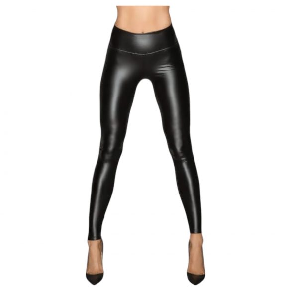 Noir - legging preto brilhante e longo - M